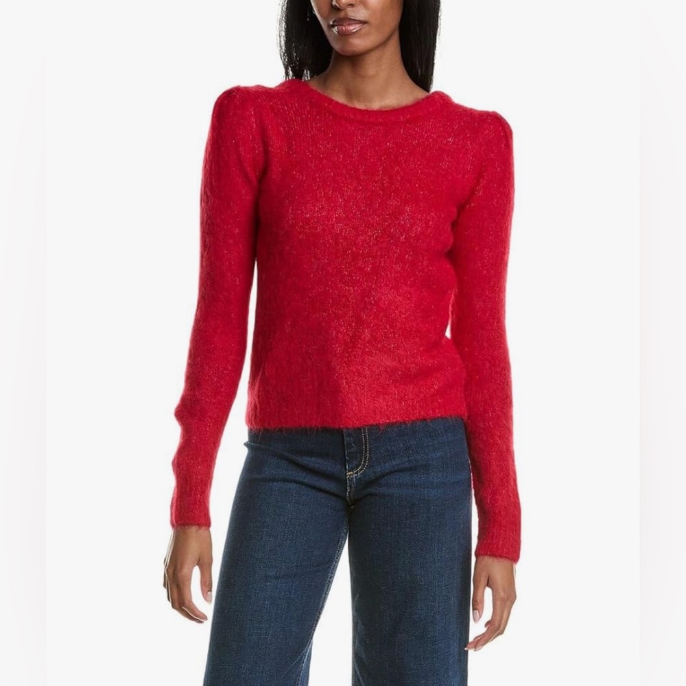 ba&sh Red Crew Neck Sweater